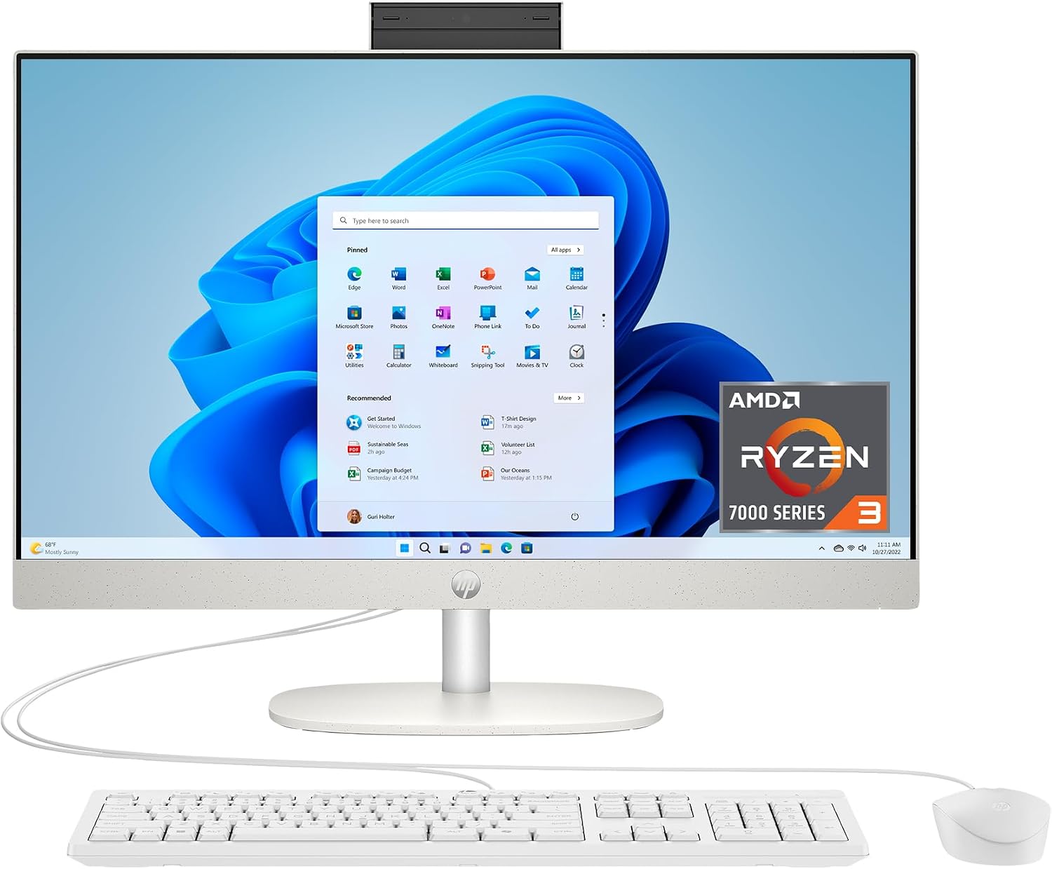 HP 23.8" All-in-One Touchscreen PC